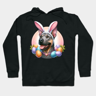 Thai Ridgeback Celebrates Easter with Bunny Ears Hoodie